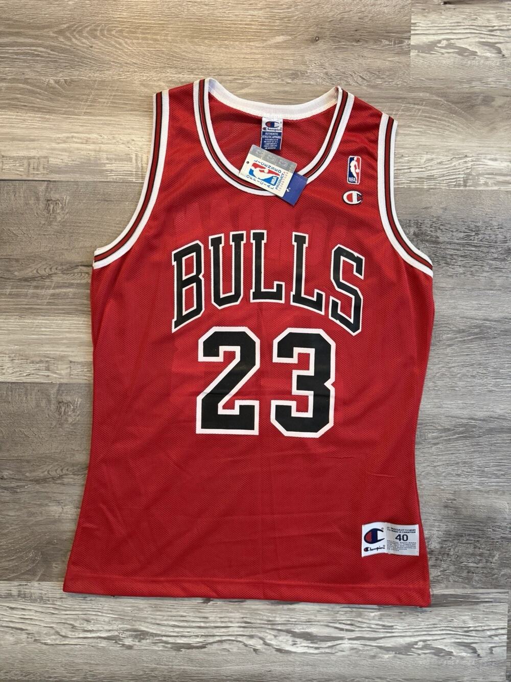 Vintage Champion Michael Jordan Chicago Bulls #23 Jersey – New With Tags